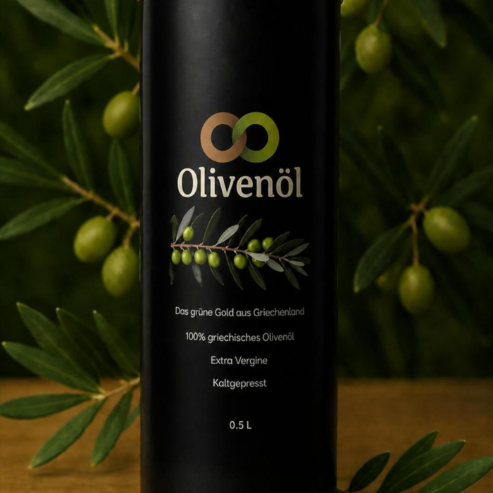 Olivenöl extra vergine 0,5 Liter – Rundkanister